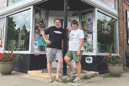 Andrew and Carrie Bell from Twin Town Guitars